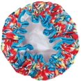 thumbnail image 2 of ORUYROP allydrew Reusable Women's Waterproof Shower Caps for Long Hair, Exotic Floral, 2 of 4