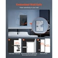 thumbnail image 6 of KFFKFF 3-Tier Hidden Wall Safe with Fingerprint Access, Password, Key, and Turning Knob, Durable Steel Construction with Adjustable Shelves and Key Holders for Secure Storage of Valuables, 6 of 9