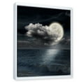thumbnail image 3 of Designart 'Full Moon Night in Cloudy Sky VI' Nautical & Coastal Framed Canvas Wall Art Print, 3 of 5