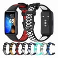 thumbnail image 5 of Correa de Silicona Sport Transpirable, Bicolor, Compatible con Huawei Band 10 9 y 8, 5 of 5