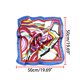 thumbnail image 3 of INSPIRAR CHIC Bufanda de Mujer en Forma Cuadrada con Estampado de Color Contrastante Multicolor 19.69x19.69, 3 of 3