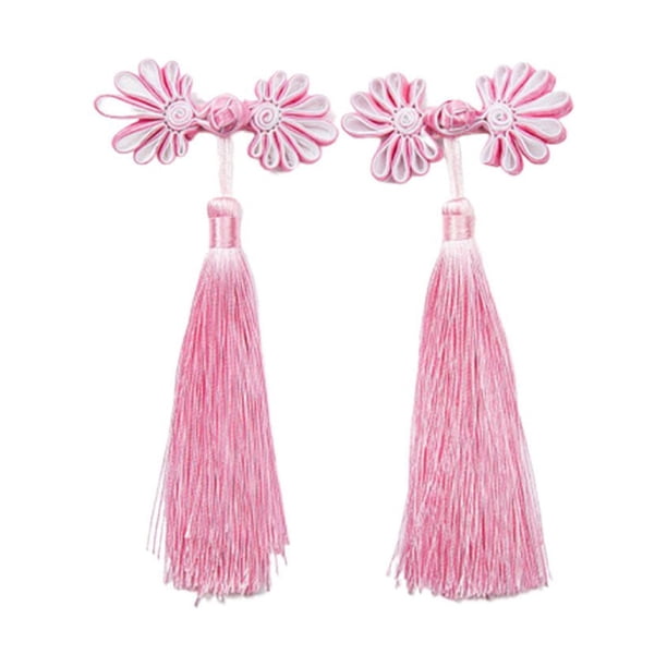 EeaseMX 1 par de horquillas de estilo chino con borlas para el pelo, accesorios para el pelo de Año Nuevo para niños (1)