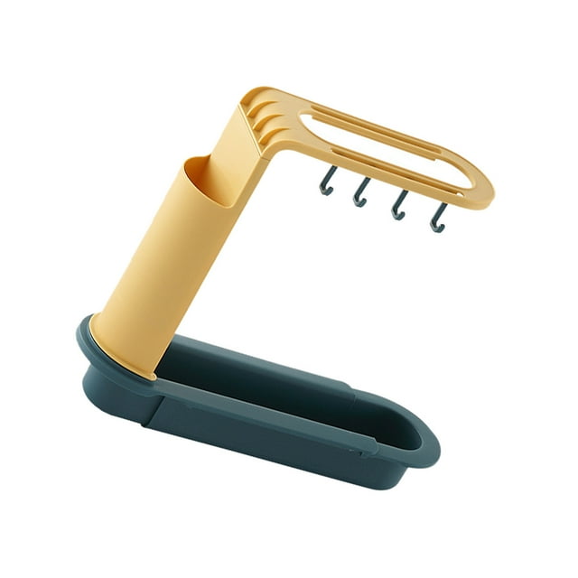 Estante para fregadero de 4 colores, organizador para fregadero de cocina, soporte para esponja de jabón, escurridor para fregadero, cesta de Organizadores de utensilios de cocina azul oscuro Inteprter HA004215-01B