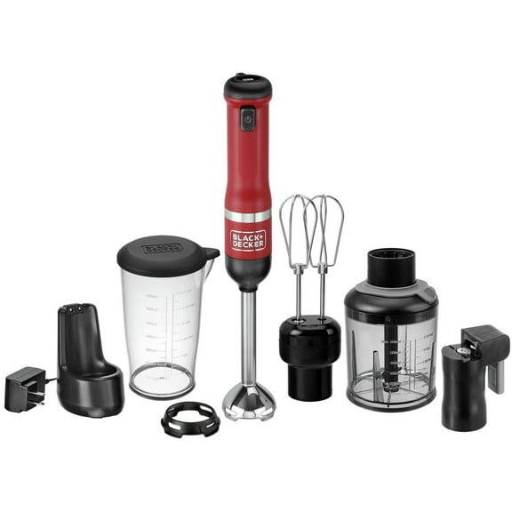 BLACK DECKER Battery Powered Blender, Red