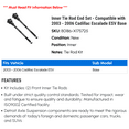 thumbnail image 2 of Inner Tie Rod End Set - Compatible with 2003 - 2006 Cadillac Escalade ESV Base 2004 2005, 2 of 2