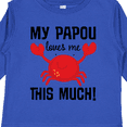 thumbnail image 4 of Inktastic My Papou Loves Me Boys or Girls Long Sleeve Toddler T-Shirt, 4 of 5