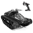 thumbnail image 1 of Recargable RC Tank Car Control remoto Coche 1/12 2.4GHz Regalos de juguete 360 ° Rotación de vehícul TOMSHOO Negro, 1 of 7