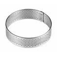 thumbnail image 2 of Pavoni XF9020 Anneau à Tarte Rond Perforé en Acier Inoxydable 3/4 Pouces de Haut (3-1/2 Pouces), 2 of 4