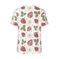 thumbnail image 3 of Rocae Strawberry for Breathable Men's Baseball T-Shirt Fashionable Casual Baseball Jersey, Moisture-wicking Sportswear Large, 3 of 9