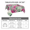 thumbnail image 7 of Wukai Orchids Flowers Waterproof Tablecloth for Kitchen Dining, Fits Square Tables for 2-4 Seats -60"x60", 7 of 7