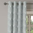 thumbnail image 2 of Ambesonne Art Deco Grommet Curtain, Grey White Vintage Shells, 50"x60", Grey and White, 2 of 5