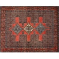 thumbnail image 1 of Ahgly Company Indoor Rectangle Traditional Saffron Red Persian Area Rugs, 8' x 10', 1 of 6