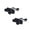 2PK Black White Skunk, variant on Tuffy® - Mighty® Jr Raccoon Dog Toy Ultra Durable Plush with Multiple Layers & Multiple Seams