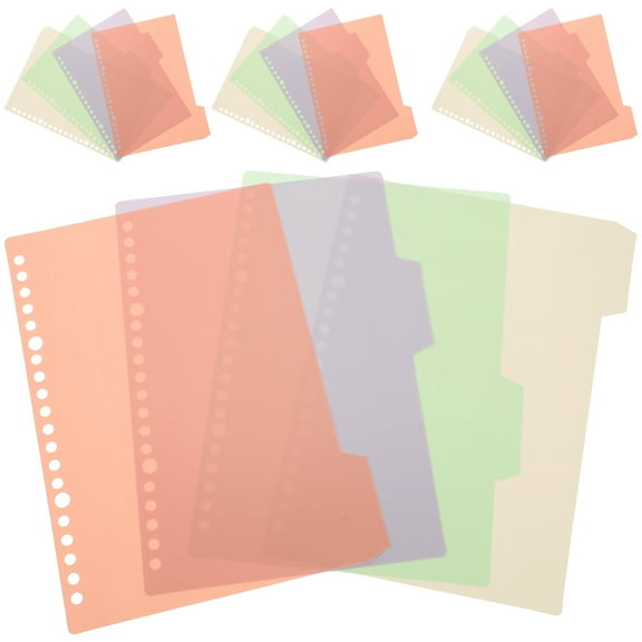 10 Sets Index Tab Sticky Tabs Detachable Notebook Dividers The