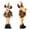 Brown, variant on Festive Christmas Dolls & Reindeer Ornaments, Holiday Decoration Figurines for Tree Decor