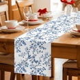thumbnail image 5 of Navy Blue Spring Floral Table Runner 72 Inches Long Farmhouse Dress Scarves, Elegant Pastoral Flowers Dining Tablerunner for Coffee Table/Kitchen Island/Party Décor, 13" x 72", 5 of 8