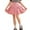 Pink, variant on Girls Pleated Skirts, Casual Elastic Waist A-line School Uniform Dancing Skirts Black Size 7-8