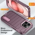 thumbnail image 3 of Allytechgroup for iPhone 16 Pro Max Case, [Military Grade Drop Protection] Dropproof Heavy Duty Tough Rugged Shockproof Phone Case for iPhone 16 Pro Max, Purple, 3 of 7