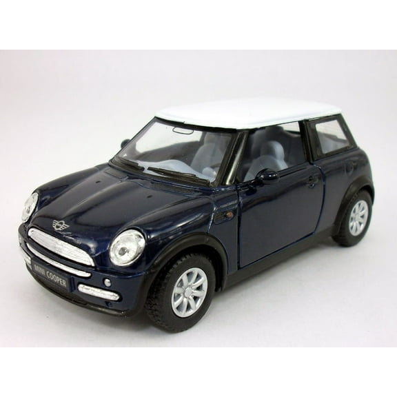 Mini Cooper 1/28 Scale Diecast Model by Kinsmart - BLUE