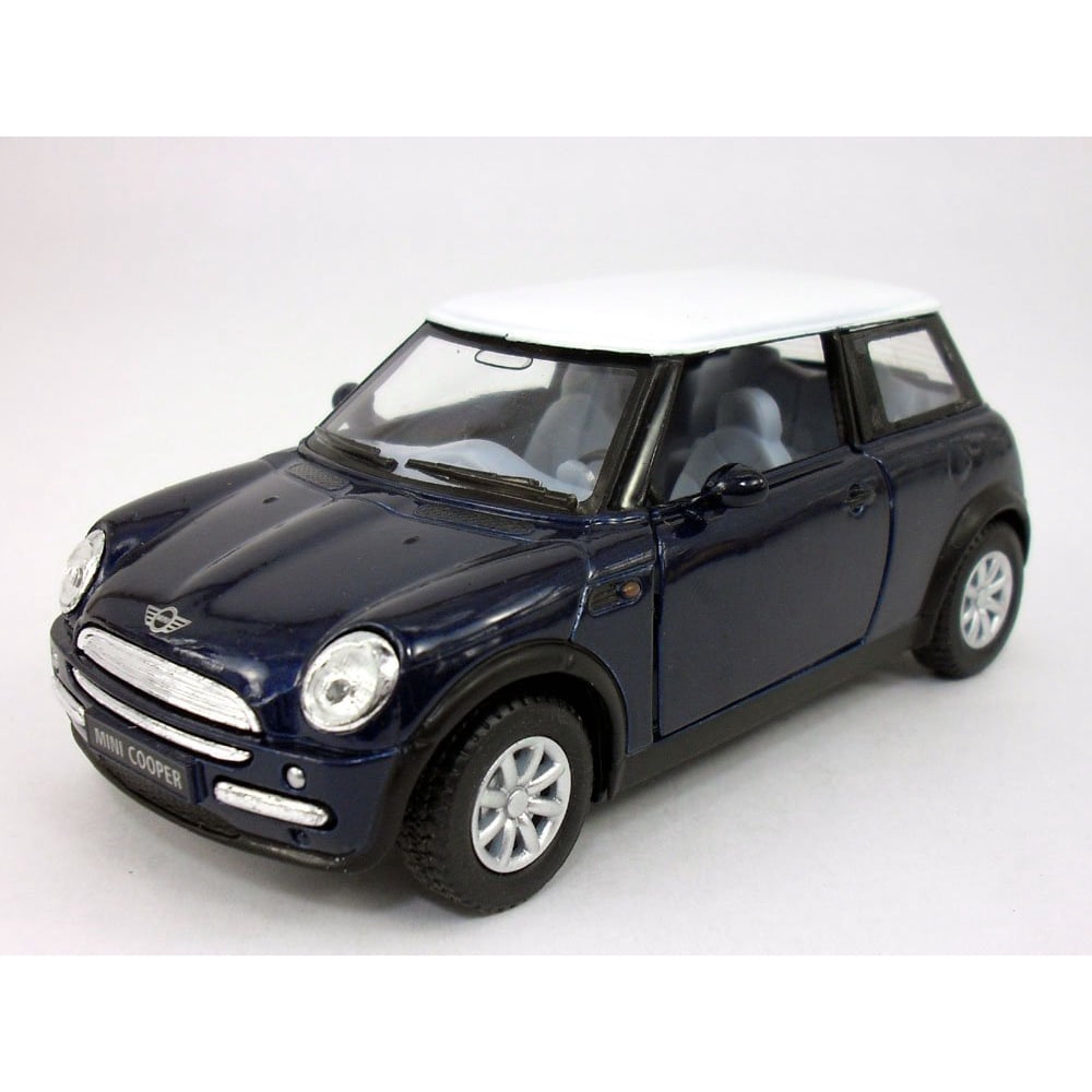 Mini Cooper 1/28 Scale Diecast Model by Kinsmart BLUE