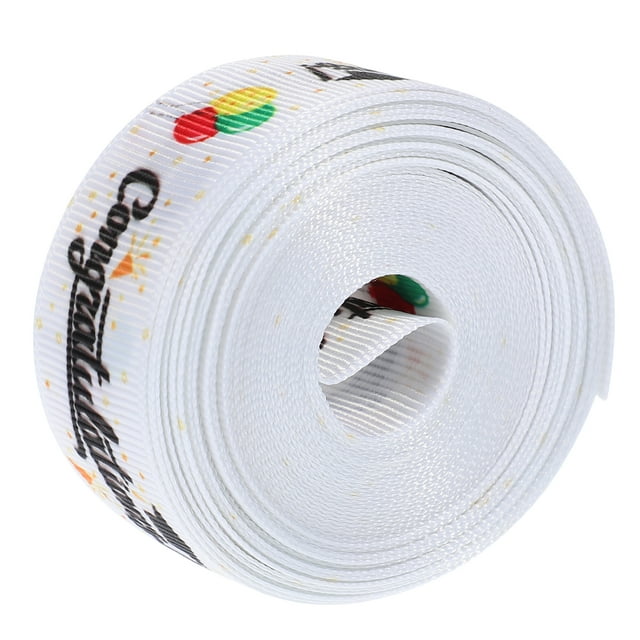 CIMAXIC graduation 1 Roll of Graduation Party Ribbon Gift Wrapping Ribbon DIY Crafts Bow Making Ribbon Crafts Ribbon,179.92"X0.87"X0.04"