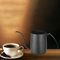 thumbnail image 3 of pitrice Bouilloire à Café en Acier Inoxydable de Qualité Alimentaire Col de Cygne Fin Noir 350ml, 3 of 6