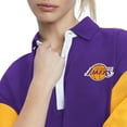 thumbnail image 3 of Women's Tommy Jeans Purple Los Angeles Lakers Taya Puff Sleeve Pique Polo Shirt, 3 of 4