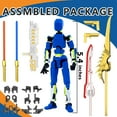 thumbnail image 2 of 5-Pack T13 Action Figure Already Assembled, Multi-Colored Titan 13 Action Figure Set with Laser Saber 3D Printed T 13 Lucky Robo Dummy Nova 13 Action Figures, Figura de acción t13, 2 of 8