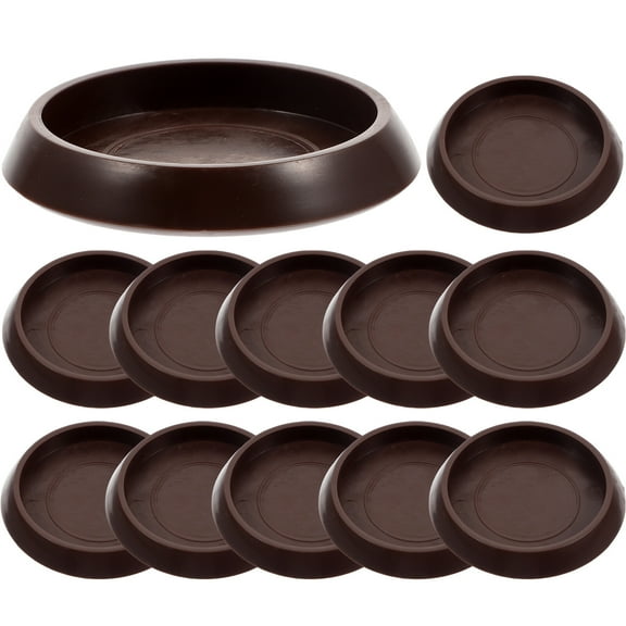 Professional Bed Stoppers for Home Use Wear-resistant Plastic Light Brown Small Furniture Carpet 12