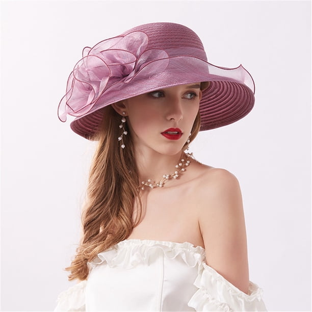 Women\'s Organza Church Fascinator Bridal Tea Party Wedding Hat Women main image 2