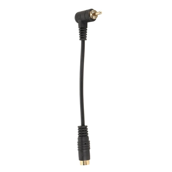 Video To Cable, Plug and Play 4pin Video To 90 Degree Cord PVC for VCR for CD Player