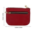 thumbnail image 2 of BESTYASH Billetera Roja De Cuero Falso Para Mujer Con Compacto Y Seguro, 2 of 6