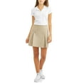 thumbnail image 3 of Real School Juniors' Pleat Front Scooter School Uniform Skirt, 3 of 4