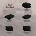 thumbnail image 2 of Utopia Bedding King Comforter Set, Bed in a Bag 7 Piece, Black Diamond Quilted Bedding Set, Microfiber Fill, Comforter, Flat Sheet, Fitted Sheet, Pillowcase, Pillow Shams, Machine Washable, 2 of 5