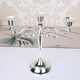 thumbnail image 2 of Candelabros de metal de 2 piezas, candelabros de 3 brazos que pueden contener tres al mismo tiempo, 2 of 9