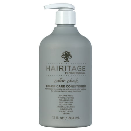 Hairitage Color Care Deep Conditioner for Color Treated Hair - UV Protection, Sulfate Free, 13 oz, pump dispenser