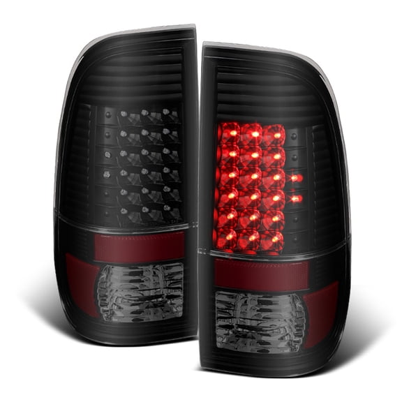 Black Smoke 97-03 Ford F150 99-07 F250 F350 Superduty LED Tail Lights Left Right