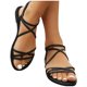 thumbnail image 5 of Zapatos Casuales de las Mujeres de Moda Plana Correa Romana Playa Más Tamaño Estilo Primavera / Verano Sandalias de Moda Y Cómodas Zapatos de Verano de las Mujeres, 5 of 6