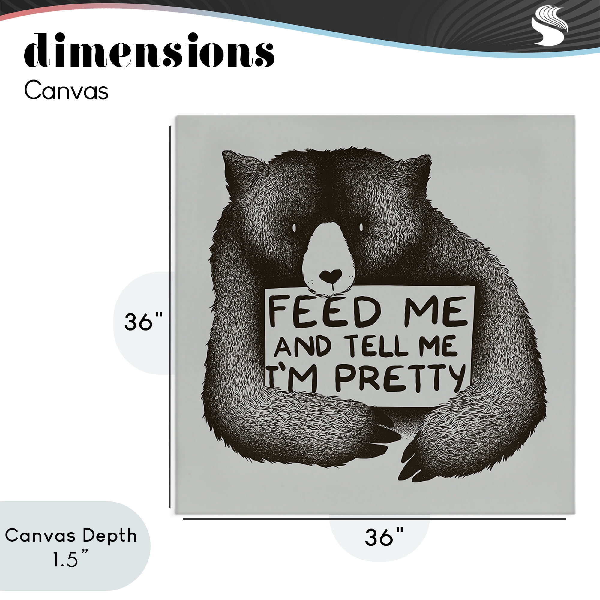 Stupell Industries Feed & Tell Me I'm Pretty Canvas Wall Art, design by Tobe Fonseca