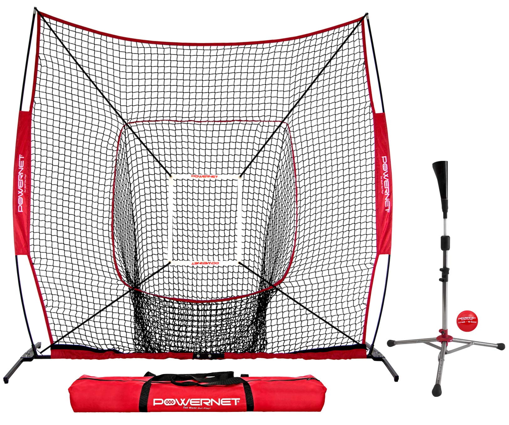 8x8 XLP PRO Net One Piece Frame Heavy Tee Strike Zone Training