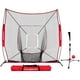 PowerNet 8x8 XLP PRO Net One Piece Frame Heavy Tee Strike Zone Training ...
