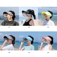 thumbnail image 3 of Sports Visor Hat Adjustable Unisex Empty Top Sun Protection Hat Beach Visor Cap, 3 of 10