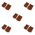 thumbnail image 2 of maskred Gants de Cyclisme Rétro en Cuir PU pour Hommes Sans Doigts Marron Bouton L 5Ensemble, 2 of 6