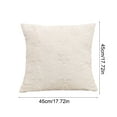 thumbnail image 3 of Moocorvic Christmas Throw Pillow Covers 18x18, Soft Faux Velvet Christmas Tree Cushion Case for Couch Sofa,White, 3 of 7