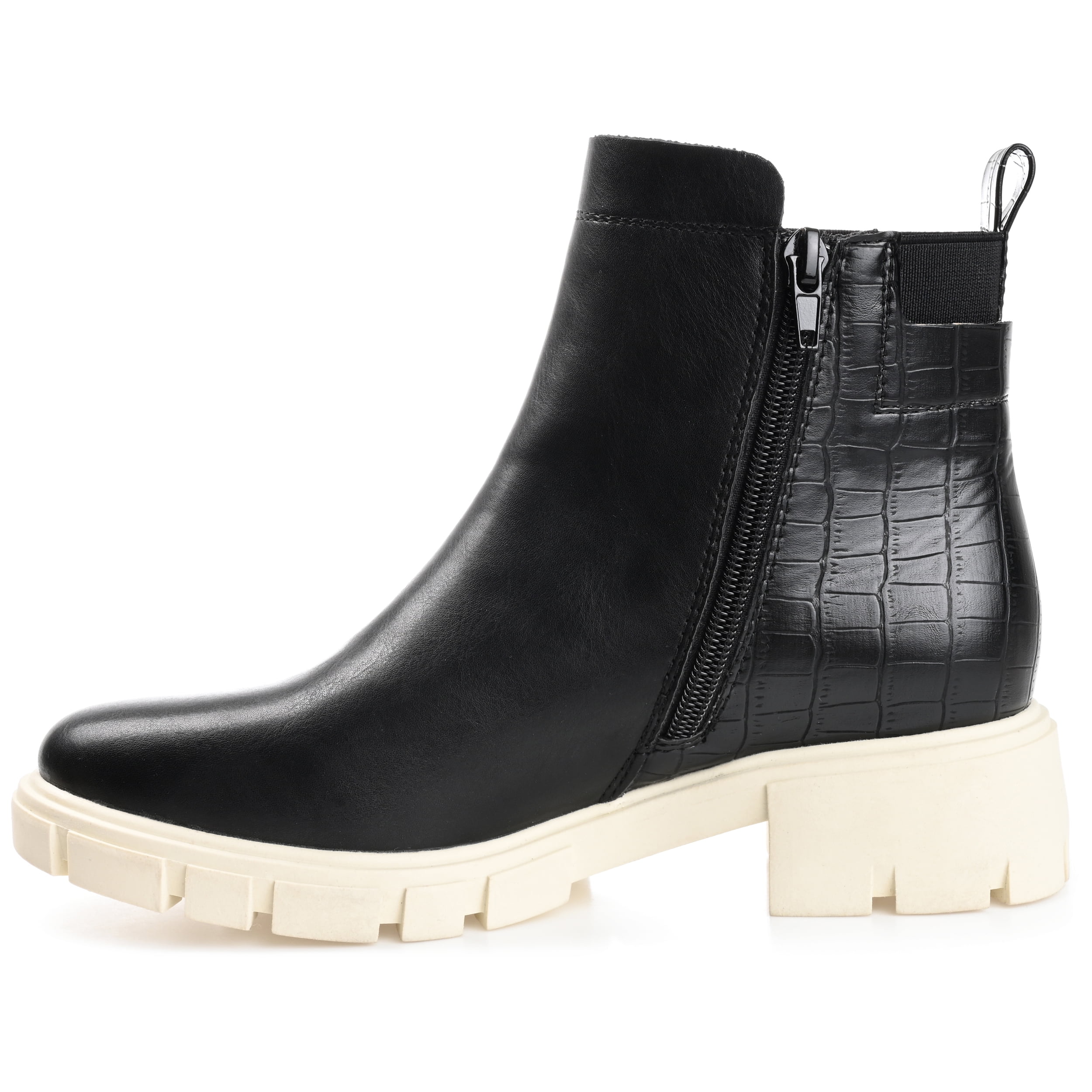 Journee Womens Jeeva Inside Zip Block Heel Booties