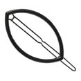 thumbnail image 3 of Pinza de horquilla geométrica Horquilla Ovalada Hueca Clip Aleación Slide Grip Barrette Mujeres Niñas Accesorios para El Cabello - Negro Negro Magideal Pinza de horquilla geométrica, 3 of 7