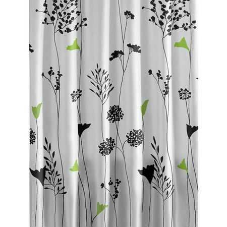 Shower Curtains cotton shower curtains : Perry Ellis Asian Lily Cotton Shower Curtain - Walmart.com