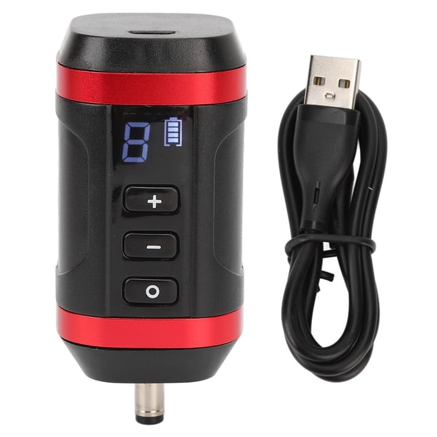 Pantalla LCD Potencia de tatuaje, batería de pluma de tatuaje 1800 mAh Fuente de alimentación de pluma de tatuaje Batería Fuente de alimentación de máquina de tatuaje Diseño de próxima generación