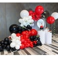 thumbnail image 3 of Globos de fiesta de látex Bezente rojos de 5 pulgadas, paquete de 150, 3 of 9