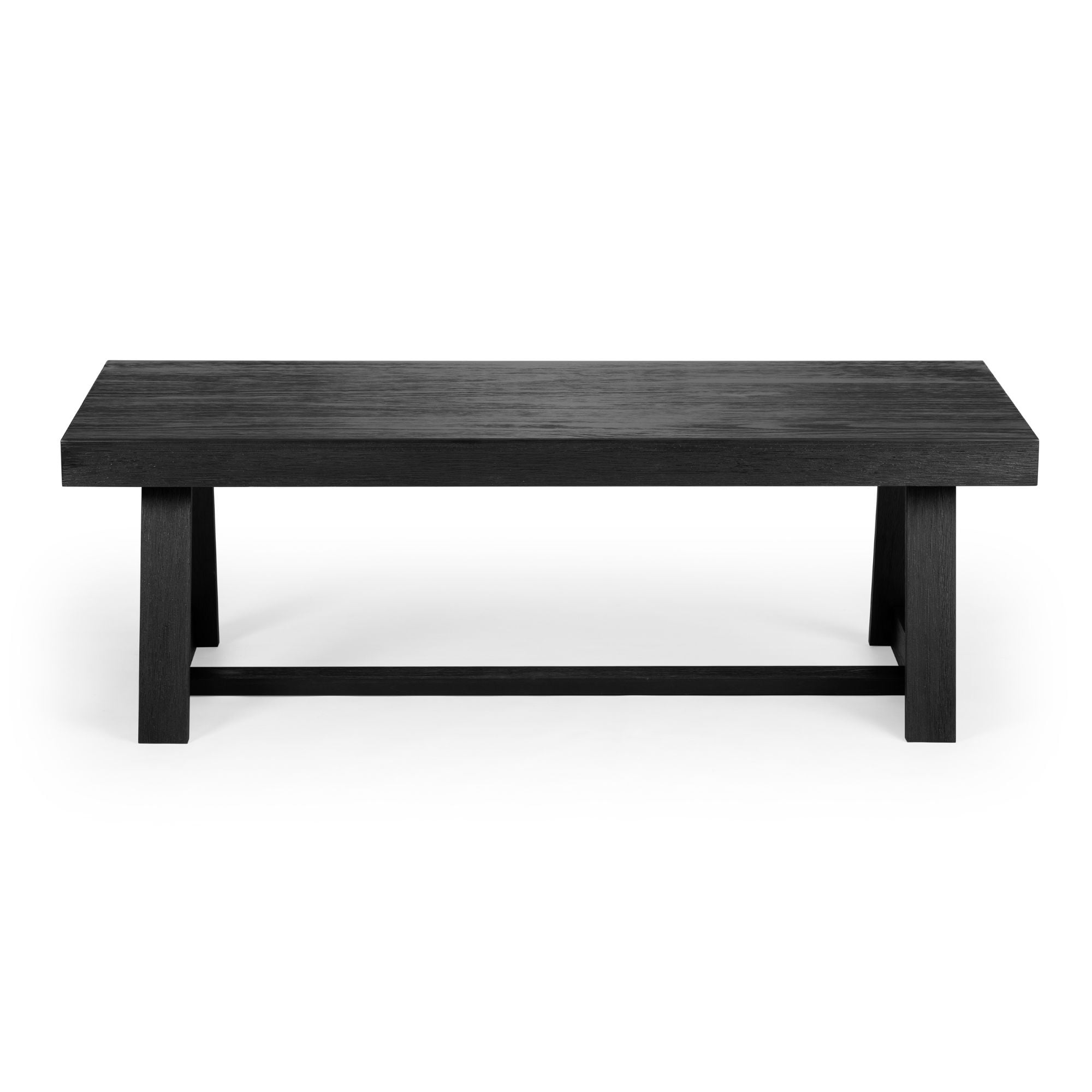 Plank+Beam Farmhouse Coffee Table, 48" Solid Wood Tables for Living Room, Rectangular Center Table